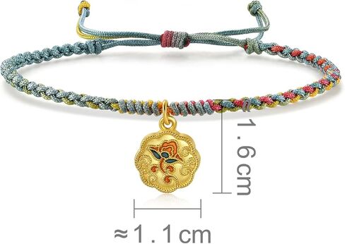 CHOW SANG SANG Cultural Blessings 999 Gold Pomegranate Flower Blessing Bracelet for Women 92610B | 8.6 Inches, (22 CM) in Saudi Arabia