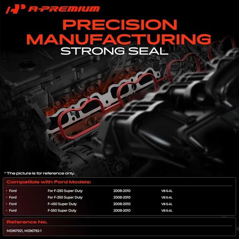 مجموعة حشية ختم مشعب المحرك السفلي 5 قطع من A-Premium متوافقة مع Ford F-250 F-350 F-450 F-550 Super Duty 2008 2009 2010، 6.4L in Saudi Arabia