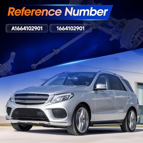 مجموعة عمود الدفع الأمامي مناسبة لمرسيدس بنز GLE400 2019 GLE450 AMG 2016 GLE43 AMG 2017-2019 GLS450 2017-2019 V6 3.0L, OE 1664102901, A1664102901 in Saudi Arabia