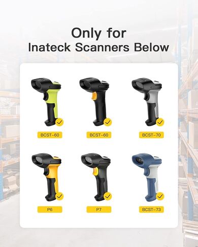 Inateck Bluetooth Barcode Scanner with Charging Base, 2D Wireless, Bundle Product, BCST-60 Green and BS04001 in Saudi Arabia