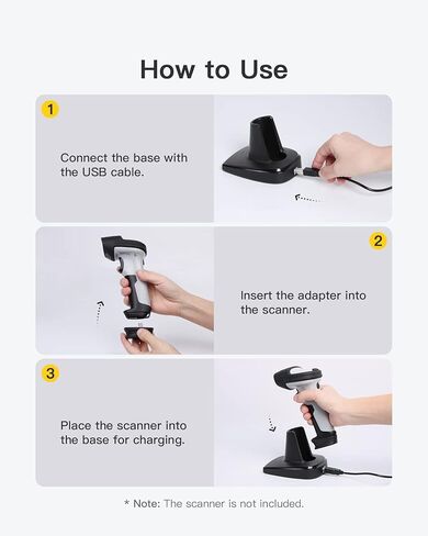Inateck Bluetooth Barcode Scanner with Charging Base, 2D Wireless, Bundle Product, BCST-60 Green and BS04001 in Saudi Arabia