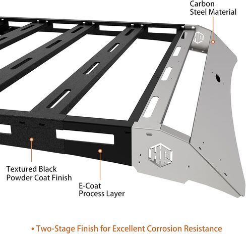 Hooke Road Double Cab Tacoma Roof Rack Steel Cross Bars for 2005-2023 Toyota Tacoma 2nd 3rd Gen, Overland Rooftop Cargo Carrier Basket in Saudi Arabia