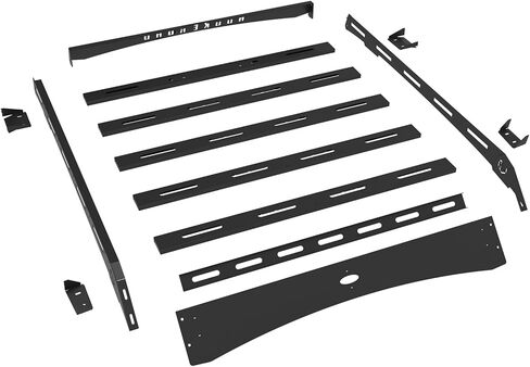 Hooke Road Double Cab Tacoma Roof Rack Steel Cross Bars for 2005-2023 Toyota Tacoma 2nd 3rd Gen, Overland Rooftop Cargo Carrier Basket in Saudi Arabia