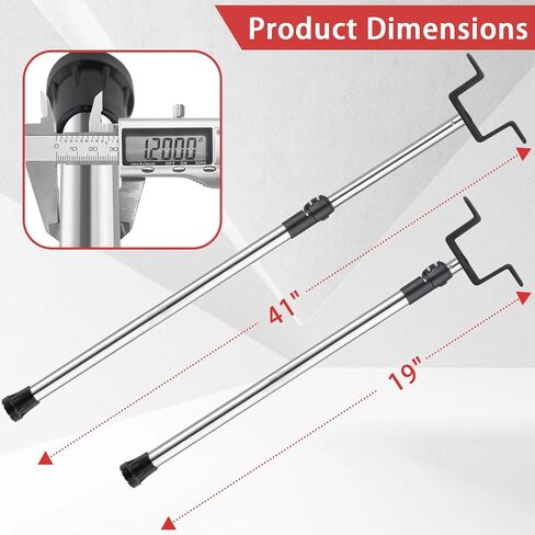 أداة خافض دواسة الفرامل، أداة خافض دواسة الفرامل قابلة للتعديل 19-41 تصميم مزدوج الرأس مضاد للانزلاق من الفولاذ المقاوم للصدأ مناسب لأعمال إصلاح نظام مكابح السيارات in Kuwait