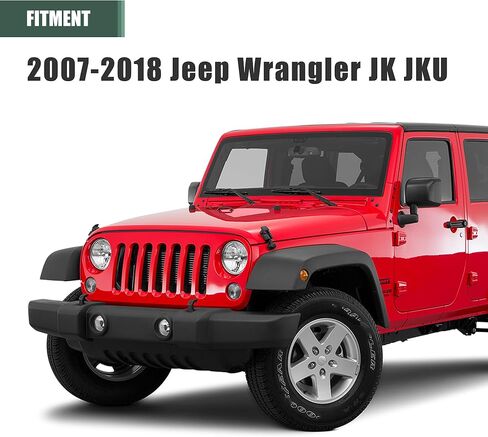 Aluminum Anti-Slip Dead Pedal Driver Foot Rest Pad Compatible with 2007-2018 Jeep Wrangler JK JKU, Adjustable Left Side Kick Panel, Red in Saudi Arabia