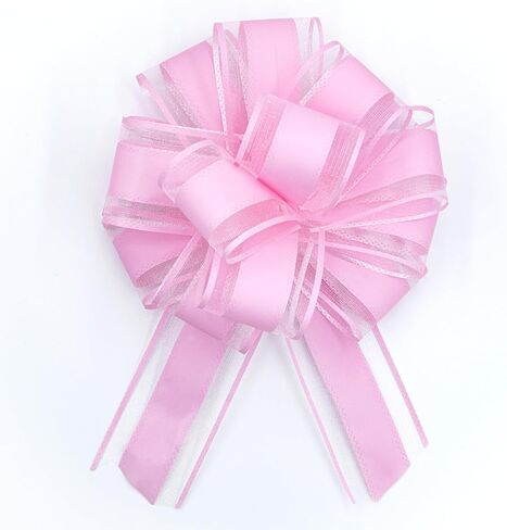 6 قطع من أقواس السحب الكبيرة مقاس 6 بوصات باللون الأحمر اللامع لتغليف الهدايا وسلة الزفاف وصناديق هدايا حفلات أعياد الميلاد وزخارف الزهور in Kuwait