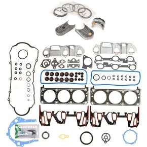 Evergreen SA-9761229206-7 Full Gasket Set Bearings Rings Compatible With/For 1999 Chevrolet Oldsmobile 3.1L OHV in Saudi Arabia
