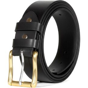 Mens Belts Leather Full Grain, Buffalo Leather, Handmade By Amish, (38mm) Width & (3.6mm) Thickness in Saudi Arabia