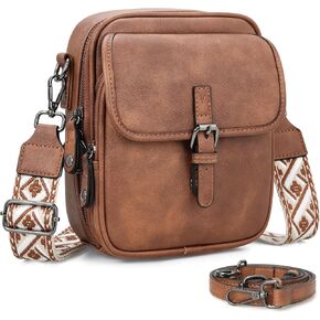 Leather Crossbody Bags for Women Small Messenger Bag Cell Phone Purse Shoulder Handbags with Rfid Card Slots in Saudi Arabia