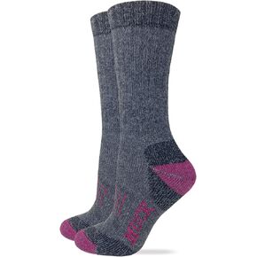 MUCK Boot Ladies Merino Wool Heavyweight Mid Calf Boot Socks 2 Pair Pack (Assorted) in Kuwait