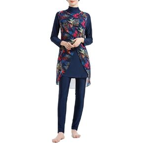 ملابس سباحة نسائية متواضعة ملابس سباحة إسلامية ذات تغطية كاملة حجاب إسلامي للسيدات سباحة بوركيني لباس سباحة ملابس بحر in Kuwait