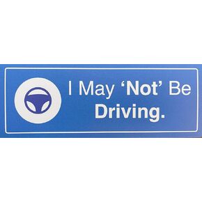 Full SELF Driving Magnet, Logo, Fun and Engaging, Automotive Decoration, Durable, I May NOT be Driving! Bumper Sticker Funny, Full Self Driving Awareness. in Kuwait