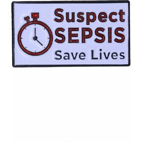 Jim Clift Design Suspect Sepsis Enamel Lapel Pin in Saudi Arabia