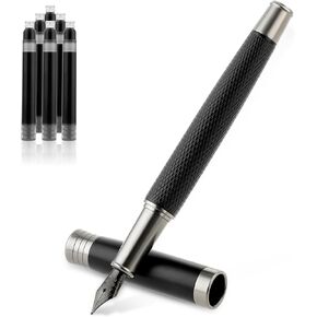 Fountain Pen Set, Smooth Writing Pen with 6PCS 2.6mm Ink Boxs and 0.5mm Fine Point Matte Pens for Executive Calligraphy Office Business Journaling Gift in Kuwait