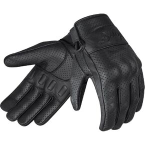 قفازات GripX One التكتيكية للدراجات النارية للرجال، ركوب الدراجات النارية الجلدية، حماية للمفاصل المثقبة القابلة للتنفس in Kuwait