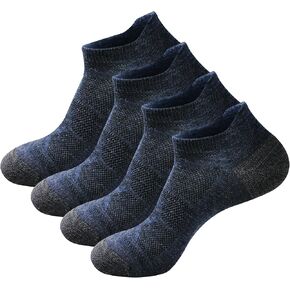 جوارب رياضية كاجوال للجري من صوف ميرينو نو شو للرجال من GKX، 4 أزواج in Kuwait