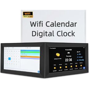 WiFi Digital Calendar Clock, Smart Touchscreen Electronic 2026 Calendar Family Planner for Scheduling/Organizing/Reminders,No APP(10.1inch Black) in Saudi Arabia