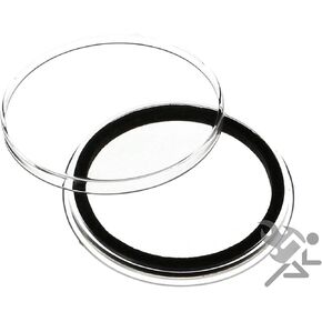 (10) كبسولات حامل العملات المعدنية ذات الحلقة السوداء مقاس 41 مم من Air-tite in Kuwait