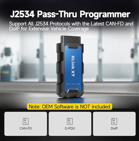 TOPDON 3 في 1 محول USB Obd2 عالي السرعة لـ FORScan، أداة إعادة برمجة RLink J2534 لـ GM/Ford/Chrysler، مبرمج J2534 Pass-Thru، أداة تشخيص OEM، يدعم J2534/CAN FD، RLink X3 in Saudi Arabia