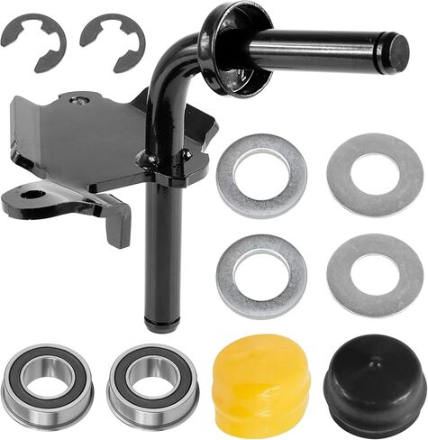 Caltric Steering Spindle Kit Compatible with John Deere S110 S120 S130 S160 S170 S180 S220 S240 X107 X117R X127 X147R X167 X167R AUC10011 in Saudi Arabia
