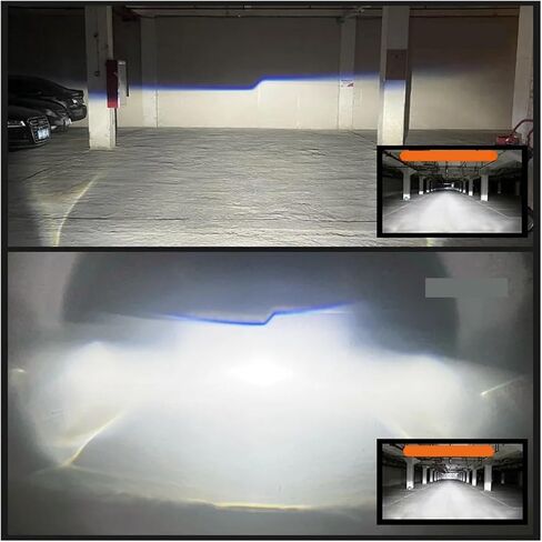 Motorcycle Headlight Motorcycle l-ed Spotlight Electric Vehicle Paving Lens high and Low Beam Tangent Integral headlamp Auxiliary lamp headlamp Motorcycle Fog Lamp Assembly(2 pcs Spotlight) in Kuwait