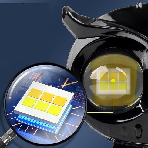 LED Motorcycle Headlight | Motorcycle Owl Headlight LED Spot Light | Adjustable Waterproof Flashlights for Car SUV Boat Truck Tractor Vehicle Rider Urban Automotive in Saudi Arabia