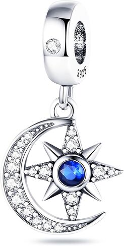 NUJIFFY 925 Sterling Silver Charms Beads for Bracelets & Necklaces, Blue Angel Pendants, Cute Retro Vitality Charm Gifts Jewelry for Women Men Teens in Saudi Arabia