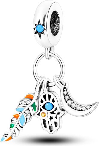 NUJIFFY 925 Sterling Silver Charms Beads for Bracelets & Necklaces, Blue Angel Pendants, Cute Retro Vitality Charm Gifts Jewelry for Women Men Teens in Saudi Arabia