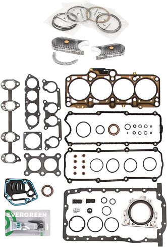 Evergreen SA-3129800899-3 Full Gasket Set Bearings Rings Compatible With/For 98-06 Volkswagen Beetle Golf Jetta 2.0L SOHC in Saudi Arabia
