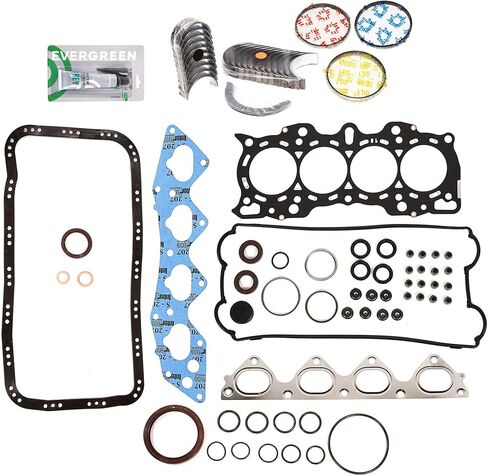 Evergreen SA-9761228438-5 Full Gasket Set Bearings Rings Compatible With/For 97-01 Honda CR-V 2.0 DOHC B20B4 B20Z2 in Saudi Arabia