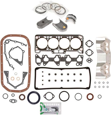 Evergreen SA-5494199721-5 مجموعة حشية كاملة محامل حلقات متوافقة مع/لـ 91-92 إيجل بليموث 1.5L SOHC 4G15 in Saudi Arabia