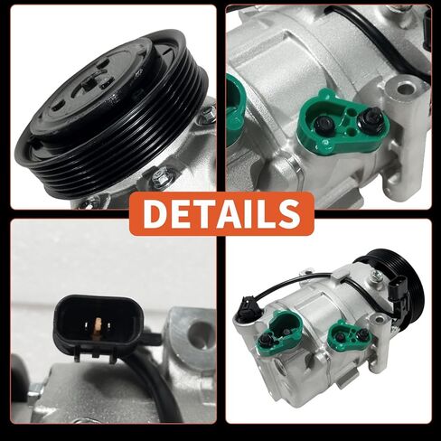 ضاغط تيار متردد CO 29193C مع قابض متوافق مع Kia 2014-2018 Forte Koup، متوافق مع Hyundai 2013-2018، يستبدل 97701A5800، 97701F2800، 97701F2800RU in Kuwait