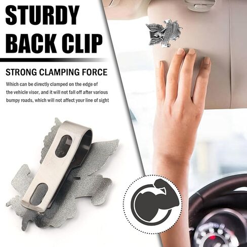 Guardian Angel Visor Clips for Cars with 3D Embossed Design,Guardian Angel for Car Visor Clip as New Driver Gifts,Never Drive Faster Than Your Guardians Angels Can Fly Visors Clip in Kuwait