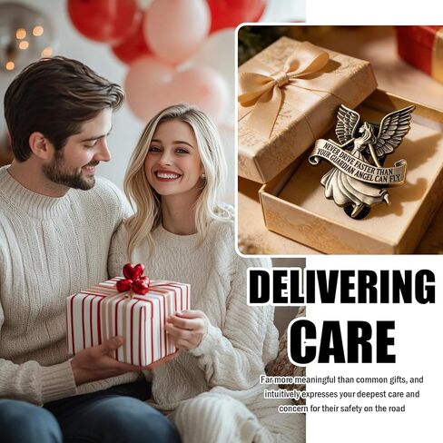 Guardian Angel Visor Clips for Cars with 3D Embossed Design,Guardian Angel for Car Visor Clip as New Driver Gifts,Never Drive Faster Than Your Guardians Angels Can Fly Visors Clip in Kuwait