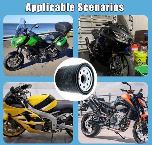 2 قطعة 16097-0008 فلتر زيت متوافق مع كاواساكي نينجا 400 650 300 500 zx6r z650 فولكان 900 1500 1700 2000 800 650 750 Versys 650 X300 1000 w800 Prairie 400 300 in Kuwait