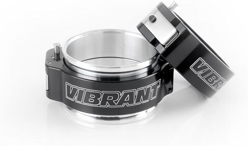 Vibrant 3.5in O.D. Aluminized HD 2.0 Clamp Assembly - Anodized Black in Saudi Arabia