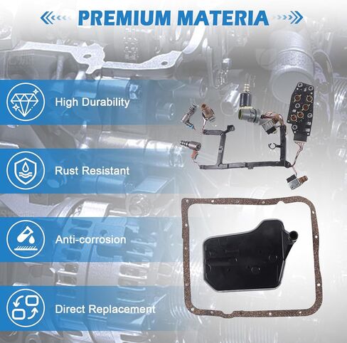 4L60E 4L65E Transmission Master Solenoid Kit with Harness Fit for GM Silverado Sierra Tahoe 1993-2005 Heavy-Duty Direct Replacement in Saudi Arabia