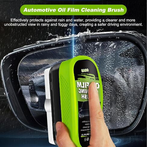 فرشاة تنظيف فيلم زيت كوبوت، 2.0 ترقية منظف الزجاج الأمامي للسيارة كلير فيجن، فرشاة تنظيف فيلم الزيت لنافذة السيارات، أداة تنظيف الزجاج الأمامي للسيارات كلير فيجن، تمنع المطر والضباب (مجموعة واحدة) in Kuwait