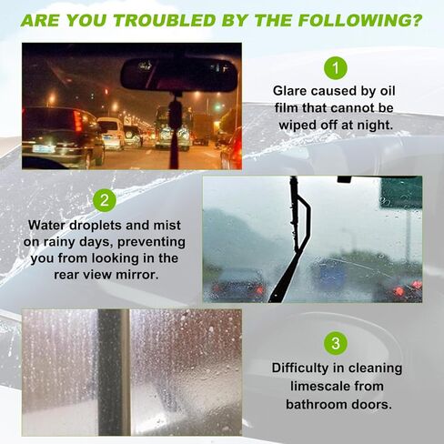 فرشاة تنظيف فيلم زيت كوبوت، 2.0 ترقية منظف الزجاج الأمامي للسيارة كلير فيجن، فرشاة تنظيف فيلم الزيت لنافذة السيارات، أداة تنظيف الزجاج الأمامي للسيارات كلير فيجن، تمنع المطر والضباب (مجموعة واحدة) in Kuwait