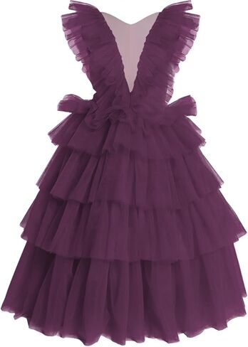 Layers Tulle Flower Girl Dress for Wedding Ball Gown Kid's Pageant Dress Long Puffy Child Prom Party Gown in Saudi Arabia