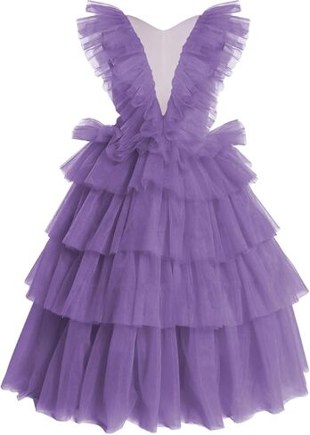 Layers Tulle Flower Girl Dress for Wedding Ball Gown Kid's Pageant Dress Long Puffy Child Prom Party Gown in Saudi Arabia
