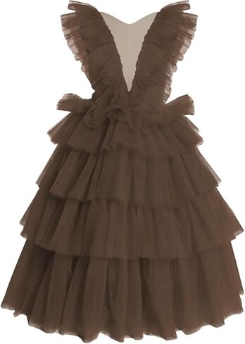 Layers Tulle Flower Girl Dress for Wedding Ball Gown Kid's Pageant Dress Long Puffy Child Prom Party Gown in Saudi Arabia
