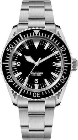 ساعات الغوص للرجال من watchdives، حركة NH35 WD1967 Sharkmaster 300 ساعة أوتوماتيكية ذات قبة من الياقوت والكريستال in Kuwait