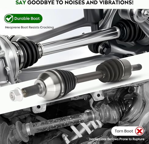 2-Pack Front CV Axle Shaft Assembly fits for Nissan Rogue (AWD Only) 2.5L 2008-2013, for Rogue Select (AWD Only) 2.5L 2014-2015, Driver and Passenger Side, All-Wheel Drive CV Axle in Saudi Arabia