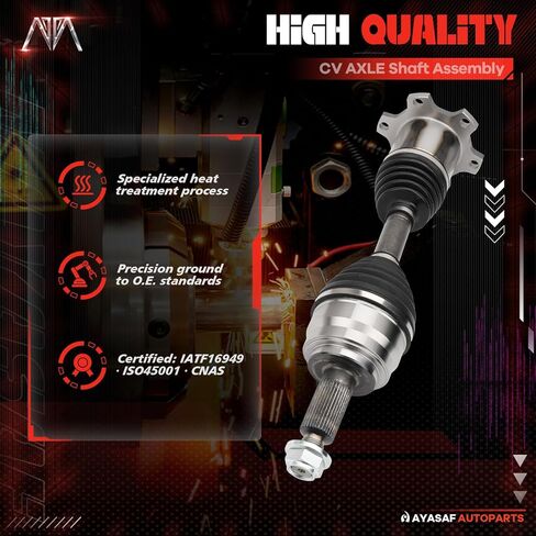 CV Axle Shaft Assembly Front Driver or Passenger Side Compatible for Ford Expedition 1997-2002,Ford F-150 1997-2003,Ford F-150 Heritage 2004,Lincoln Navigator 1998-2002,66-2112 in Saudi Arabia