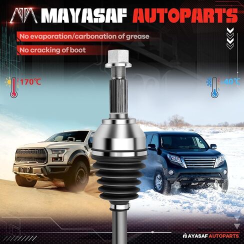 CV Axle Shaft Assembly Front Driver or Passenger Side Compatible for Ford Expedition 1997-2002,Ford F-150 1997-2003,Ford F-150 Heritage 2004,Lincoln Navigator 1998-2002,66-2112 in Saudi Arabia