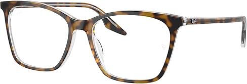 مجموعة النظارات Ray-Ban 5422: 5422 5422 5082 هافانا على شفاف 54 ملم ومجموعة تنظيف النظارات in Saudi Arabia