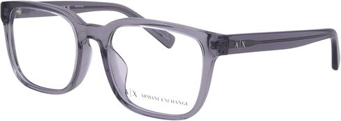 Armani Exchange AX3071F 8239 Eyeglasses Men's Shiny Transparent Grey 54mm in Saudi Arabia