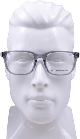 Armani Exchange AX3071F 8239 Eyeglasses Men's Shiny Transparent Grey 54mm in Saudi Arabia
