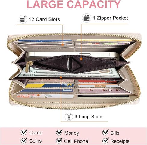 Sunwel Fashion Cute Wallets Girls Coquette Bow Small Wallet Pink Aesthetic with Card Slots ID Window Purse for Women in Saudi Arabia